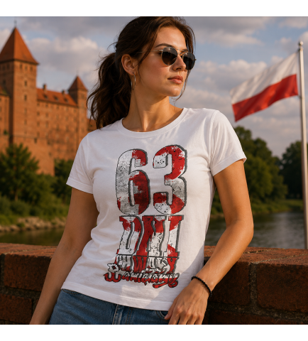 KOSZULKA DAMSKA 63 DNI CHWAŁY PAMIĘTAMY